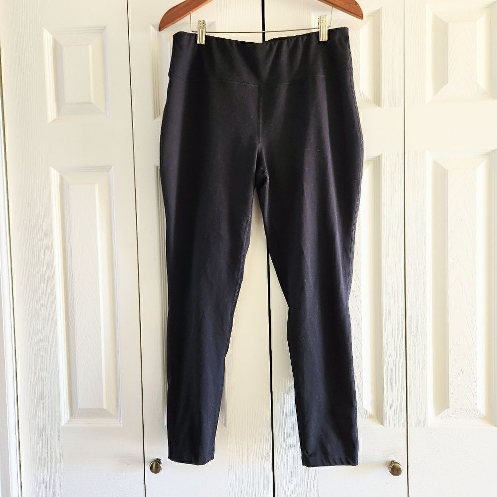Women's XXL Black Opaque Stretchy Leggings